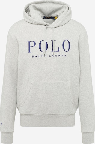 Bluză de molton de la Polo Ralph Lauren pe gri: față