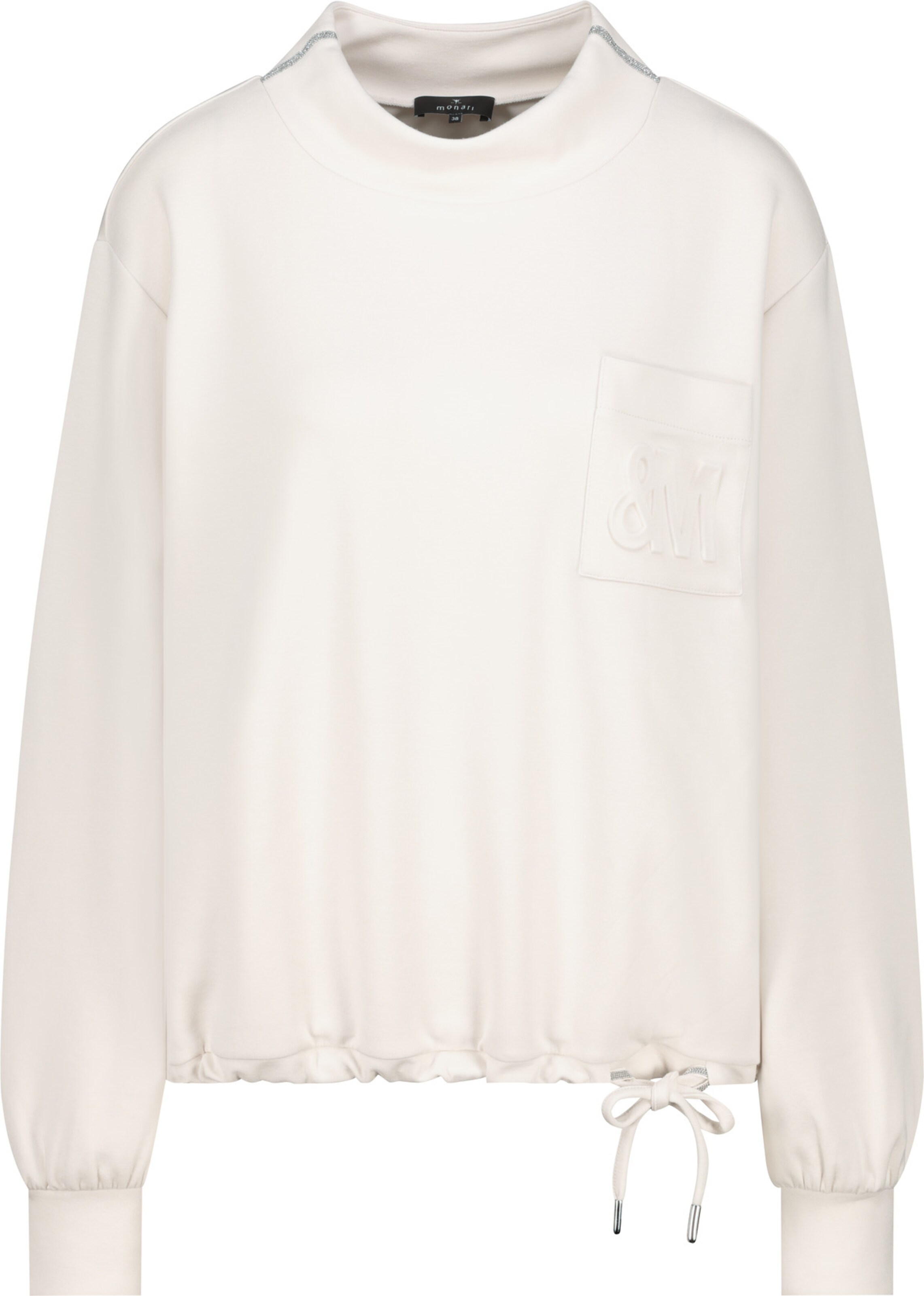 monari Sweatshirt 'Ciao Bella' in Weiß: Vorderseite