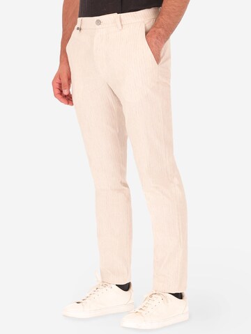Distretto12 Slimfit Hose 'Kos T. Tajo' in Weiß: Vorderseite