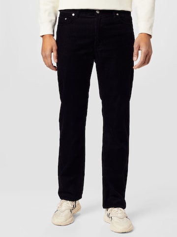 WEEKDAY Regular Pants 'Klean' in Black: front