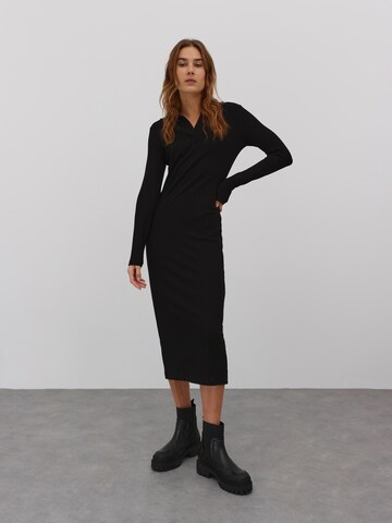 EDITED Knitted dress 'Alamea' in Black