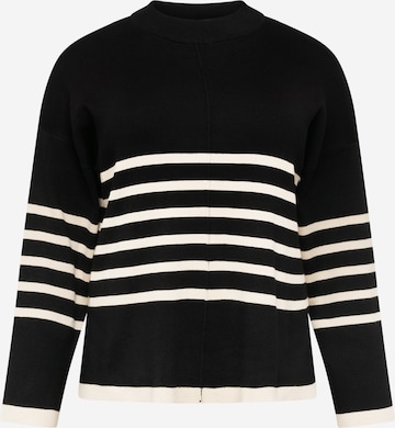 Pull-over 'ROMIA' Object Curve en noir : devant