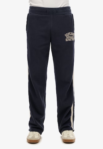 Regular Pantalon 'Athletic Essentials' Superdry en bleu : devant