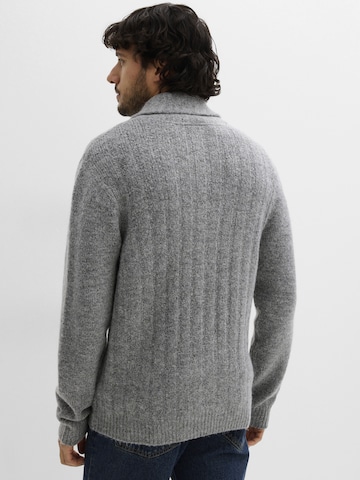 bonprix Gebreid vest in Grijs