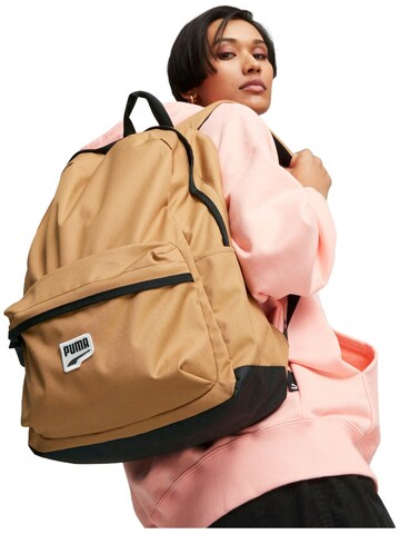 PUMA - Mochila 'Puma Downtown 17L' en marrón: frente