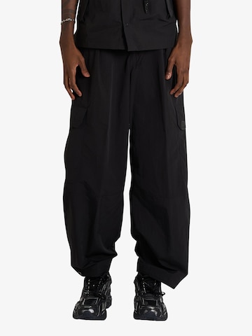 Loosefit Pantalon cargo DARK LABEL en noir : devant