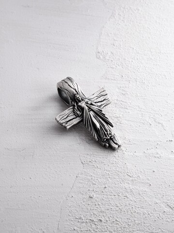 Pendentif 'JESUS CHRIST. FORGIVENESS' REYTEL en argent : devant