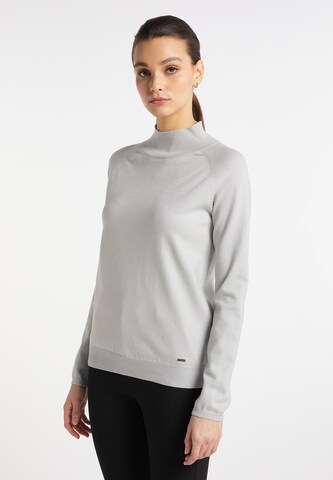 DreiMaster Klassik Sweater 'Nally' in Grey: front