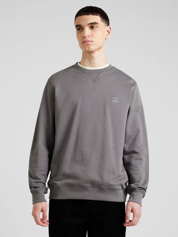 BOSS Sweatshirt 'Westart' in Grey: front