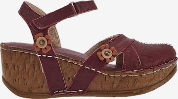 Limoya Sandals in Red: front