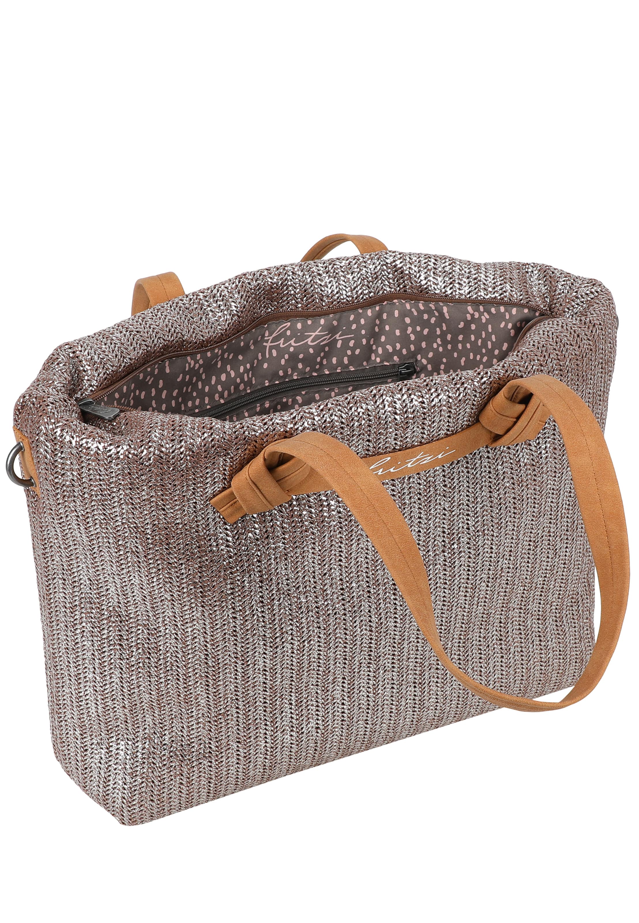 Fritzi aus Preußen Shopper 'Limited Painted Straw' in Bruin