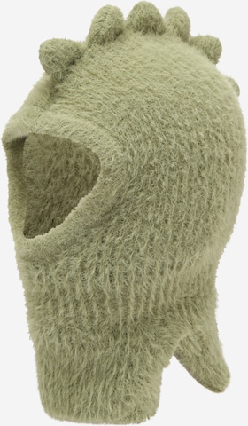 Lindex Beanie '3d effect' in Green: front