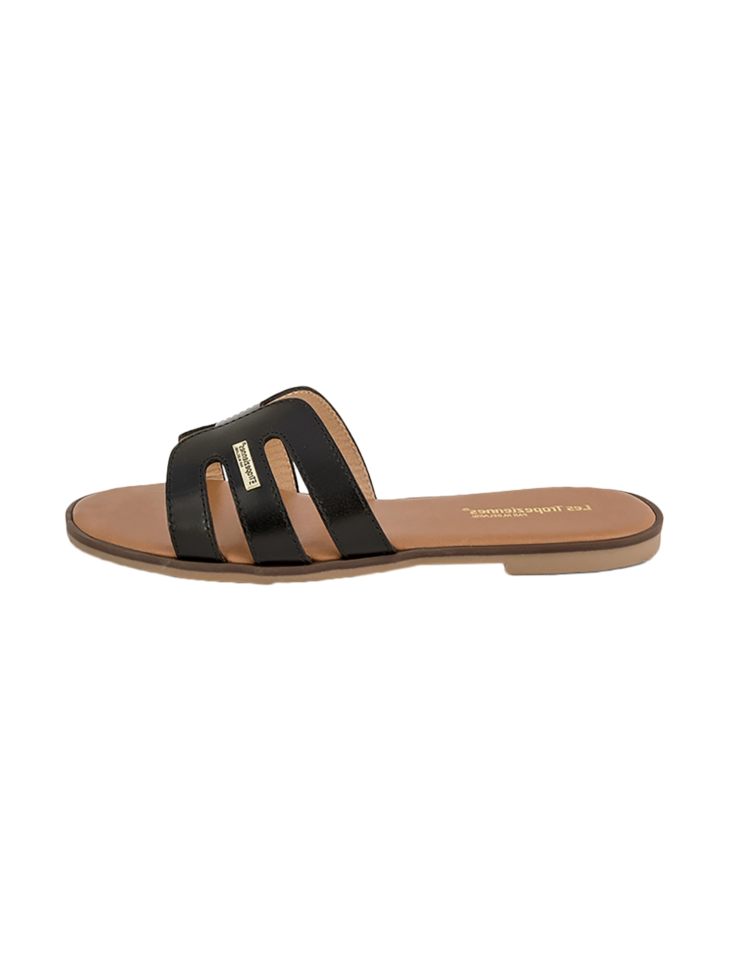 Les Tropéziennes Sandal 'Ledersandalen von Les Hamigos' in Black: front