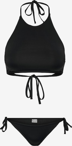 Col haut Bikini 'ONLHannah' ONLY en noir : devant
