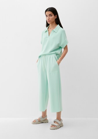 Wide Leg Pantalon s.Oliver en vert