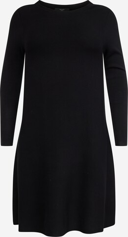 Vero Moda Curve - Vestido de punto 'NANCY' en negro: frente