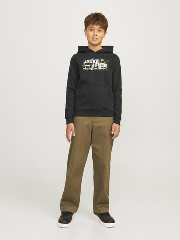 Jack & Jones Junior Μπλούζα φούτερ 'JCOOutdoor' σε μαύρο