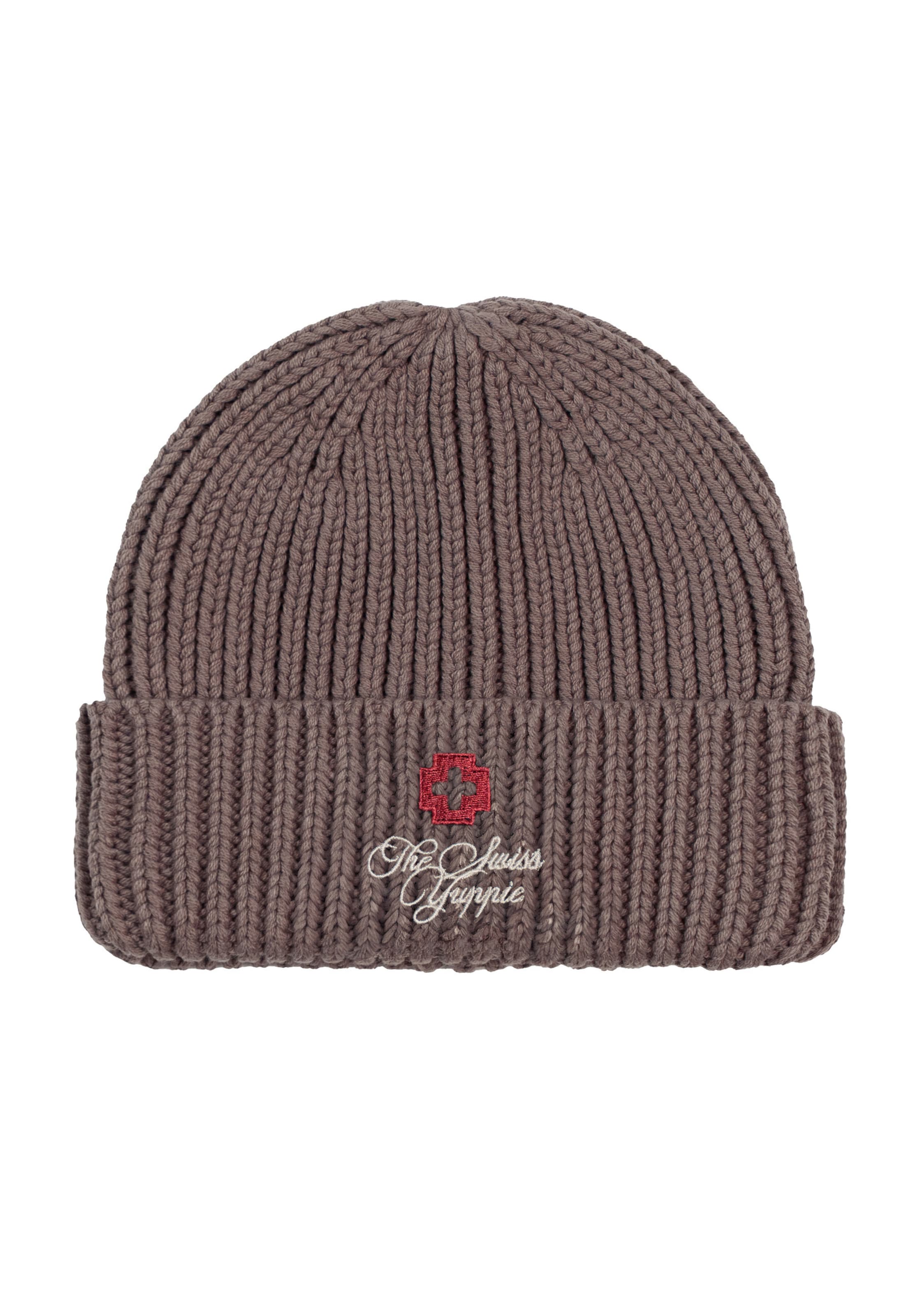 Berretto 'The Swiss Yuppie' di Prohibited in marrone: frontale