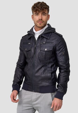 INDICODE JEANS Jacke 'Aaron' in Blau