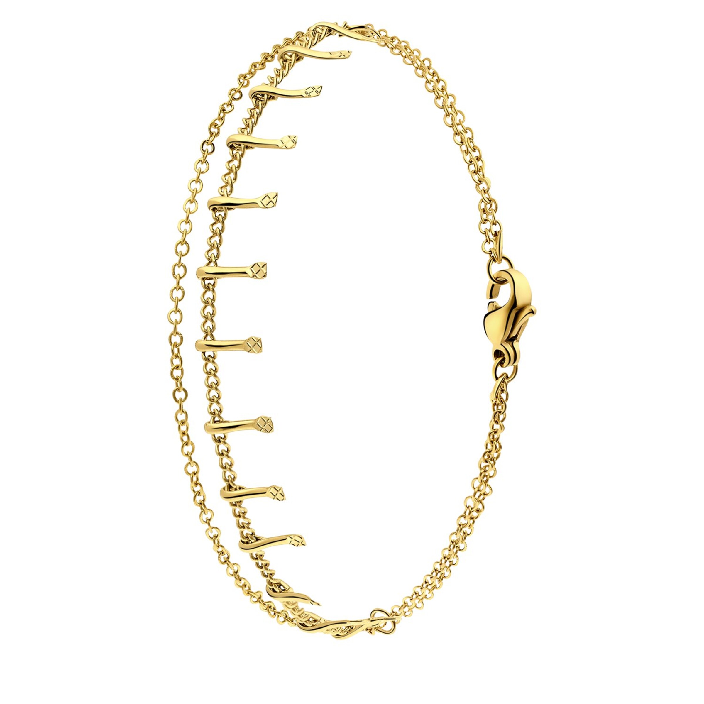 Lucardi Armband in gold, Produktansicht