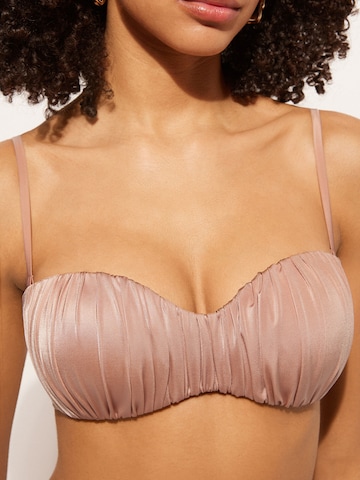 CALZEDONIA Bandeau Bikini Top in Pink
