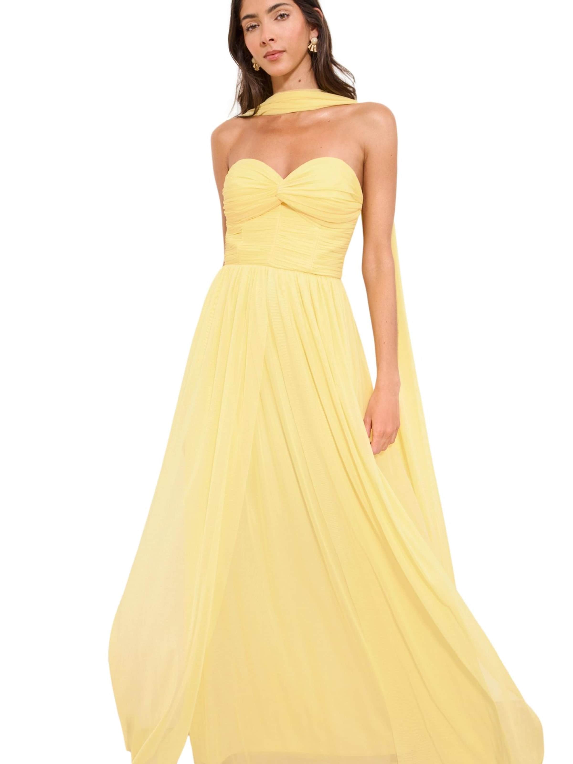 Lipsy Kleid in Gelb: Vorderseite