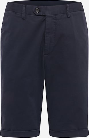 Oscar Jacobson - Regular Calças chino 'Declan' em azul: frente