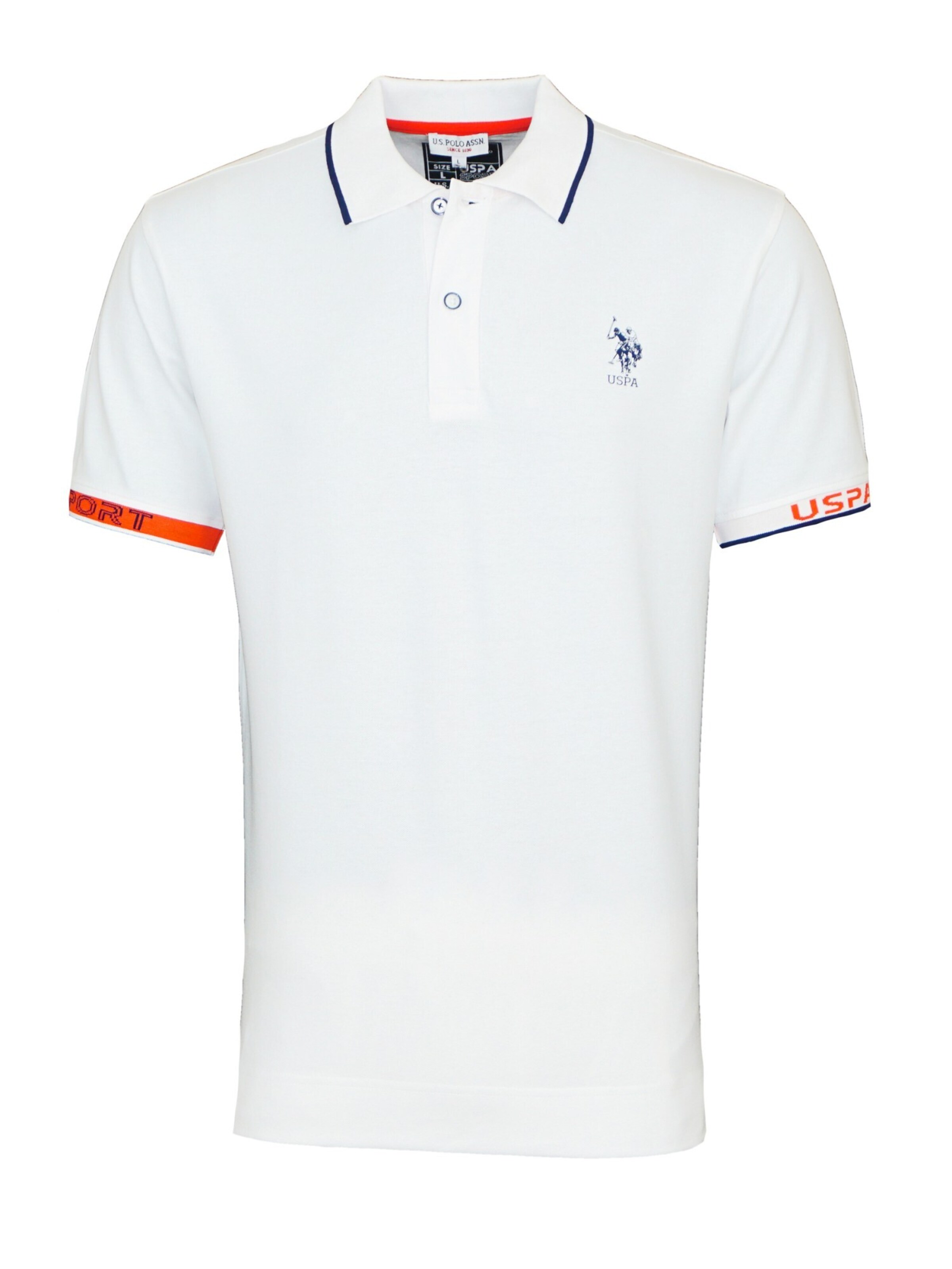 T-Shirt 'Caad' U.S. POLO ASSN. en blanc : devant