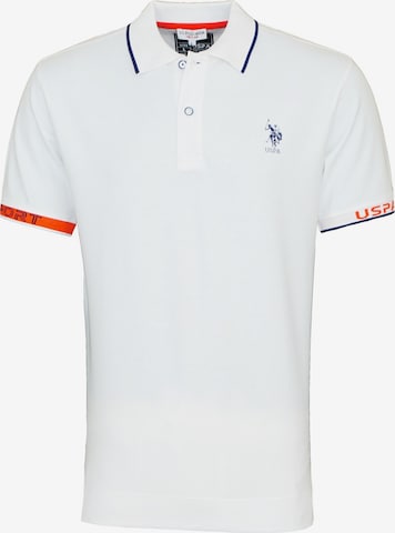 U.S. POLO ASSN. Shirt 'CAAD' in White: front