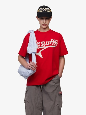 SSSTUFFF - Camisa em vermelho: frente