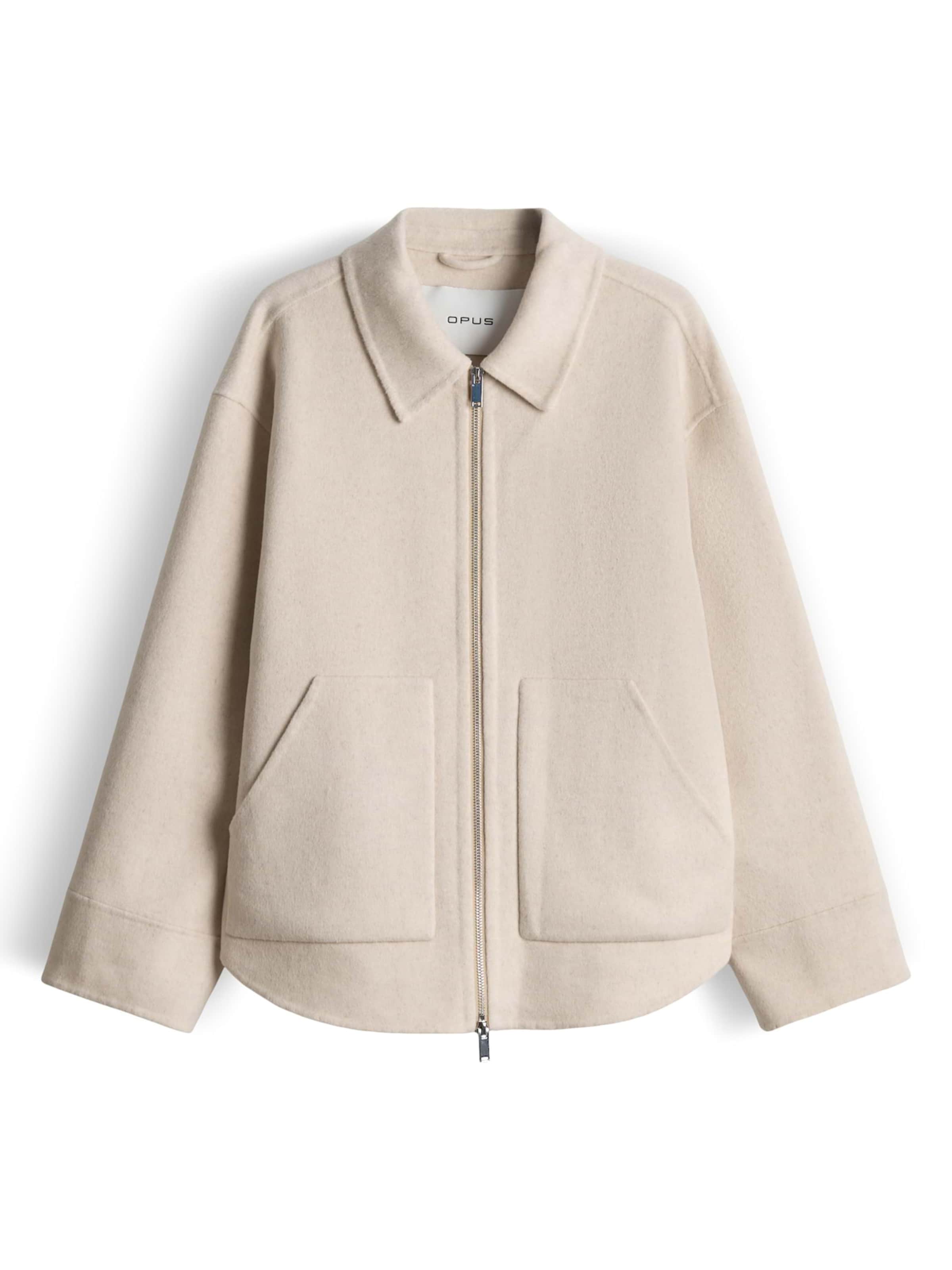 OPUSPrijelazna jakna 'Hillvyn' - bež boja: prednji dio