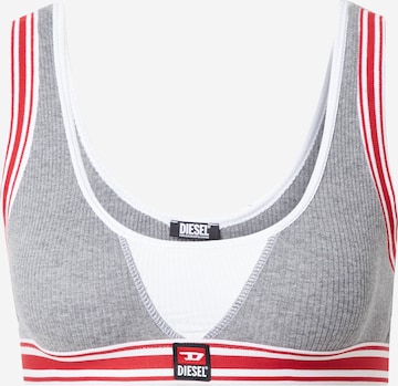 DIESEL Bra 'BRASS' in Grey: front