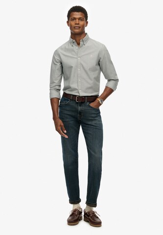 Superdry Slim fit Overhemd in Grijs