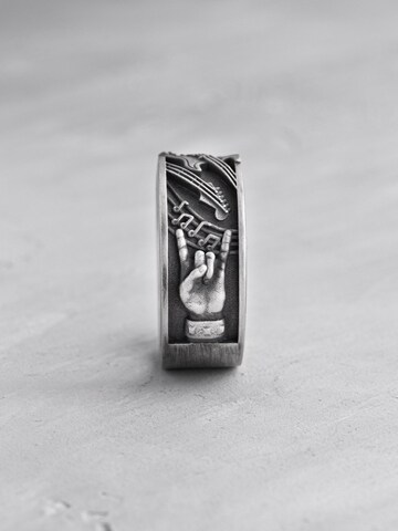 REYTEL Ring 'ROCK 'N' ROLL'‌ in Silber
