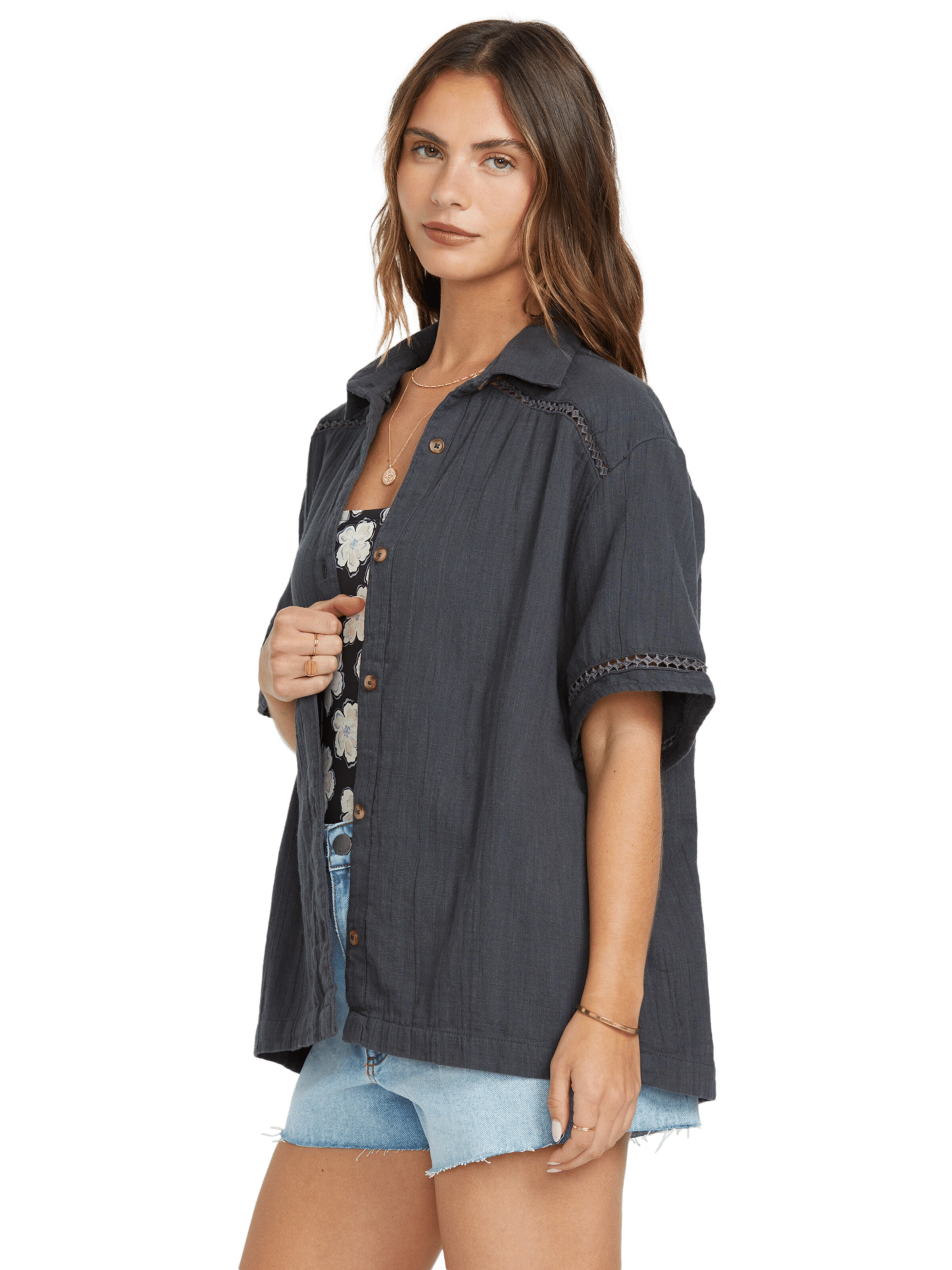 BILLABONG Blouse 'Tropical High' in Black