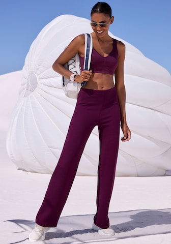 LASCANA ACTIVE Alt laienev Spordipüksid, värv punane