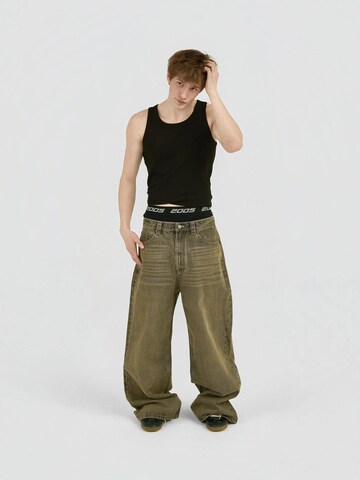 2005 Luźne Jeansy 'Ultra Baggy Fit Denim - Ash Brown' w kolorze brązowy