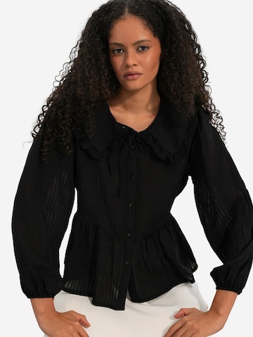 Camicia da donna di Bigdart in nero: frontale