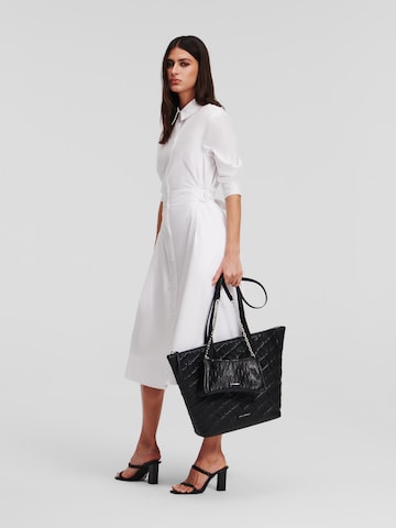 Robe-chemise Karl Lagerfeld en blanc