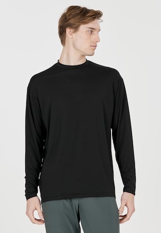 Virtus Performance Shirt 'Roger' in Black: front