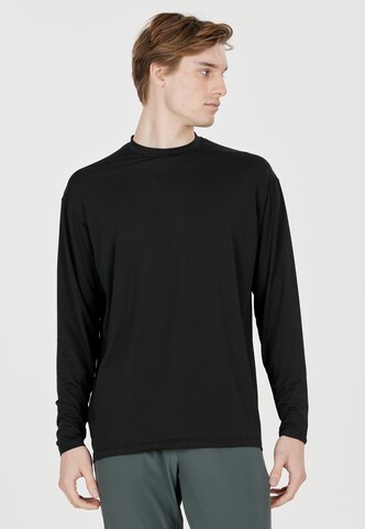 Virtus Performance Shirt 'Roger' in Black: front