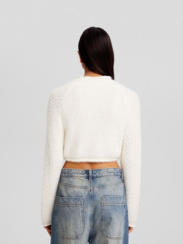 Bershka Sweater in White