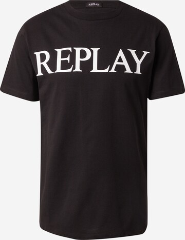 REPLAY Shirt in Black: front