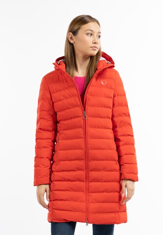 MYMO Winter Coat in Orange: front