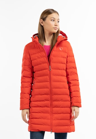 MYMO Winter Coat in Orange: front