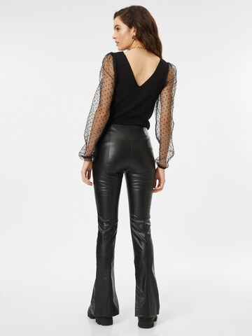 Mavi Flared Trousers in Black