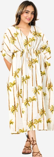 PfauGermany Oversizekleid 'KAFTAN Free Size Brustumfang – 170 cm . Länge 130 cm' in offwhite, Produktansicht