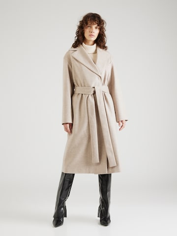 Manteau mi-saison HUGO Red en beige : devant