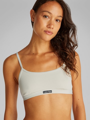 Bustier Hauts de bikini Calvin Klein Swimwear en beige : devant
