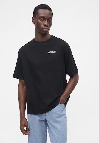 Calvin Klein Jeans - Camisa 'CALVIN OR NTHING' em preto